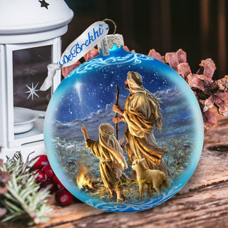 Shepherds Glass Ornament Limited Edition by D. Gelsinger - Nativity Holiday Décor - 73896-1838