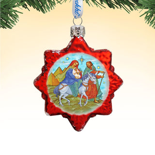 Nativity Mercury Glass Ornament by G. DeBrekht - Nativity Holiday Décor - 772021