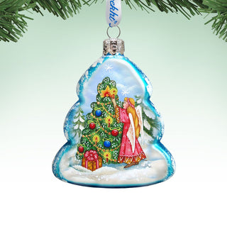 Angelic Tree Mercury Glass Ornament by G. DeBrekht - Nativity Holiday Décor - 773020