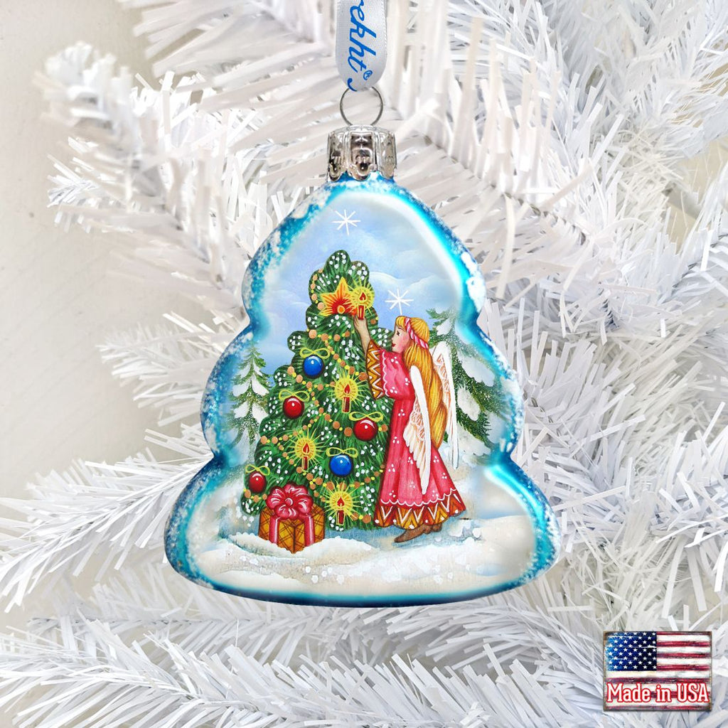 Angelic Tree Mercury Glass Ornament by G. DeBrekht - Nativity Holiday Décor - 773020
