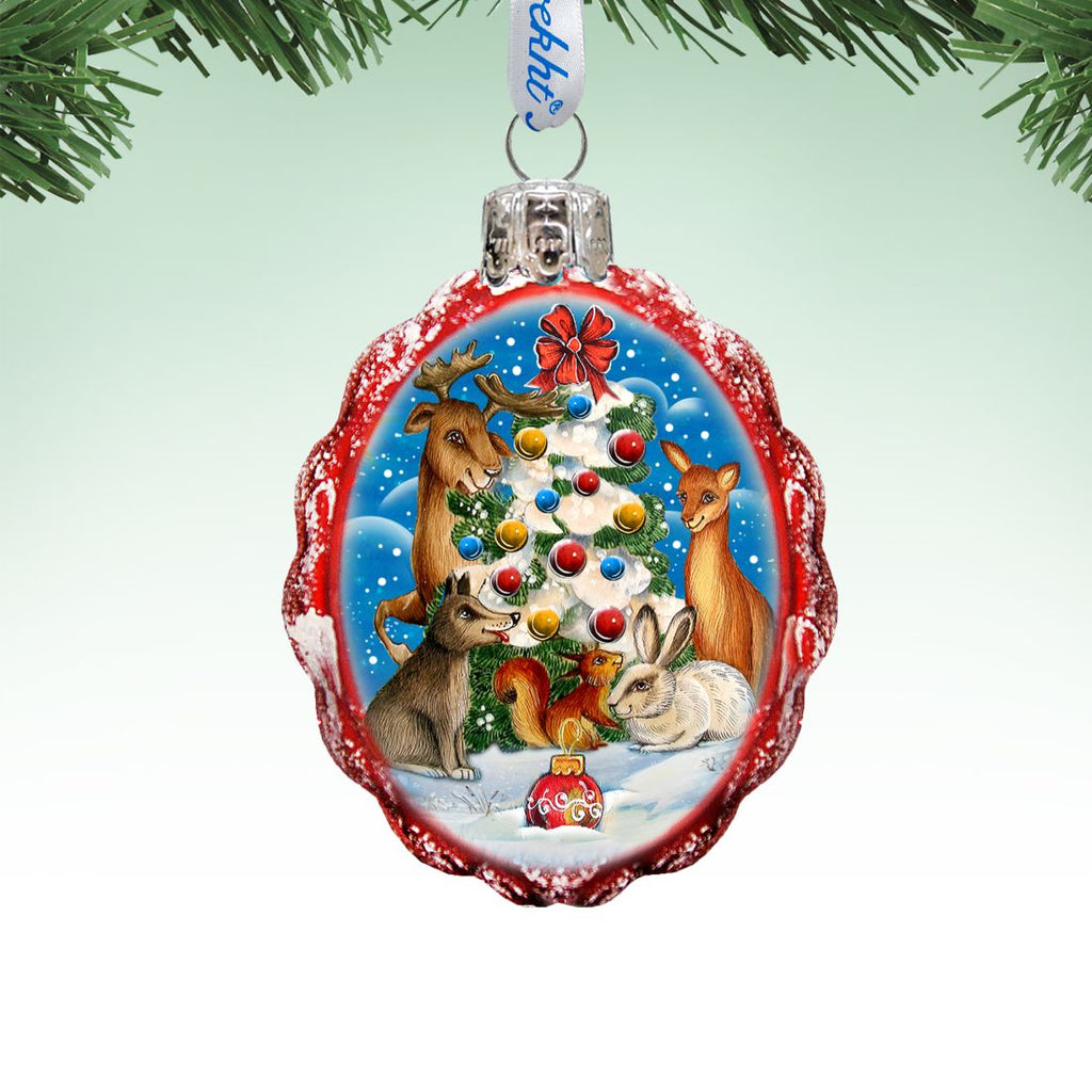 Christmas At the Forest Mercury Glass Ornament by G. DeBrekht - Christmas Décor - 773035
