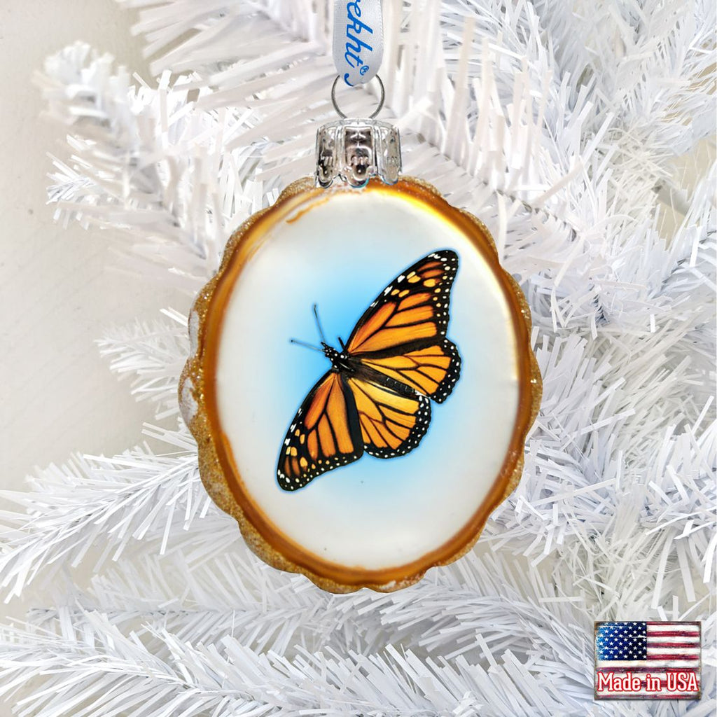 Butterfly Mercury Glass Ornament by G. DeBrekht - Coastal Holiday Décor - 776283