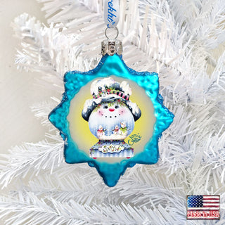 The Sweetest Season Mercury Glass Ornament by Jamie Mills-Price - Christmas Santa Snowman Décor - 778212-7508