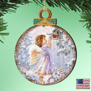 Little Christmas Joy Wooden Ornaments by Gelsinger - Nativity Holiday Decor - 8021118-1622