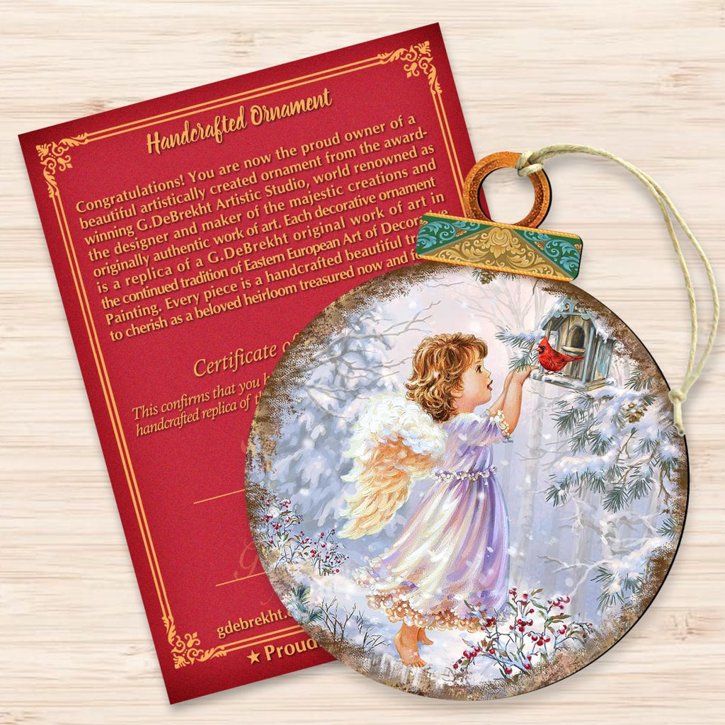 Little Christmas Joy Wooden Ornaments by Gelsinger - Nativity Holiday Decor - 8021118-1622