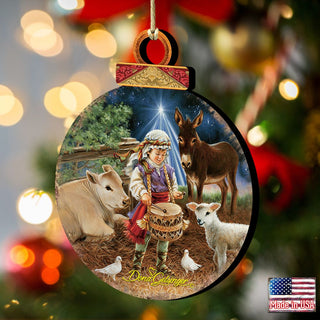 Little Drummer Boy Wooden Ornaments by Gelsinger - Nativity Holiday Decor - 8021151-9720