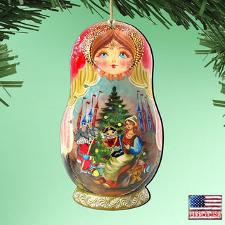 Nutcracker Story Matreshka Wooden Ornaments by G. DeBrekht - Christmas Decor - 8115762