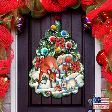Forest Christmas Tree Holiday Door Decor by G. DeBrekht - Christmas Decor - 8119182H