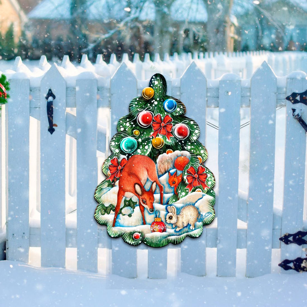 Forest Christmas Tree Holiday Door Decor by G. DeBrekht - Christmas Decor - 8119182H