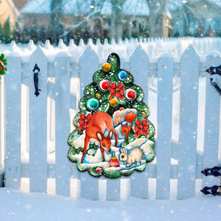 Forest Christmas Tree Holiday Door Decor by G. DeBrekht - Christmas Decor - 8119182H