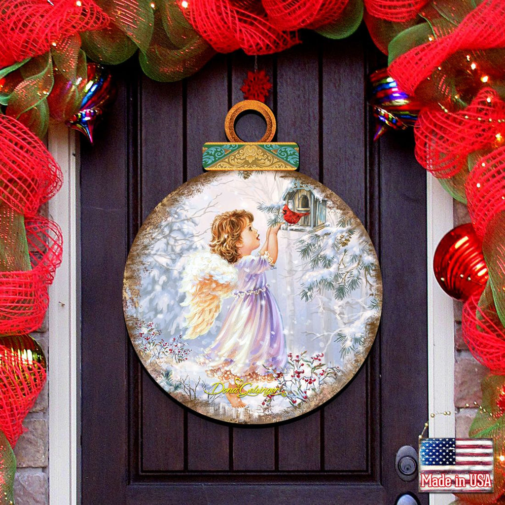 Little Christmas Joy Christmas Door Decor by D. Gelsinger - Christmas Santa Snowman Decor - 8121118H-1622