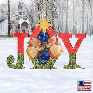 Joy Angels Outdoor Nativity Set by G. DeBrekht - Nativity Holiday Décor - 8121455F-S3M
