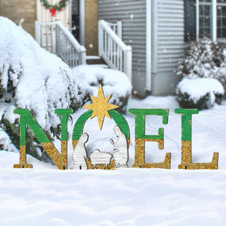 Noel Outdoor Nativity Set by G. DeBrekht - Nativity Holiday Décor - 8121457F-S4L