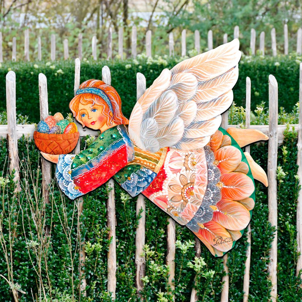 Flying Easter Angel Easter Door Decor by G. DeBrekht - Easter Spring Decor - 8154154H