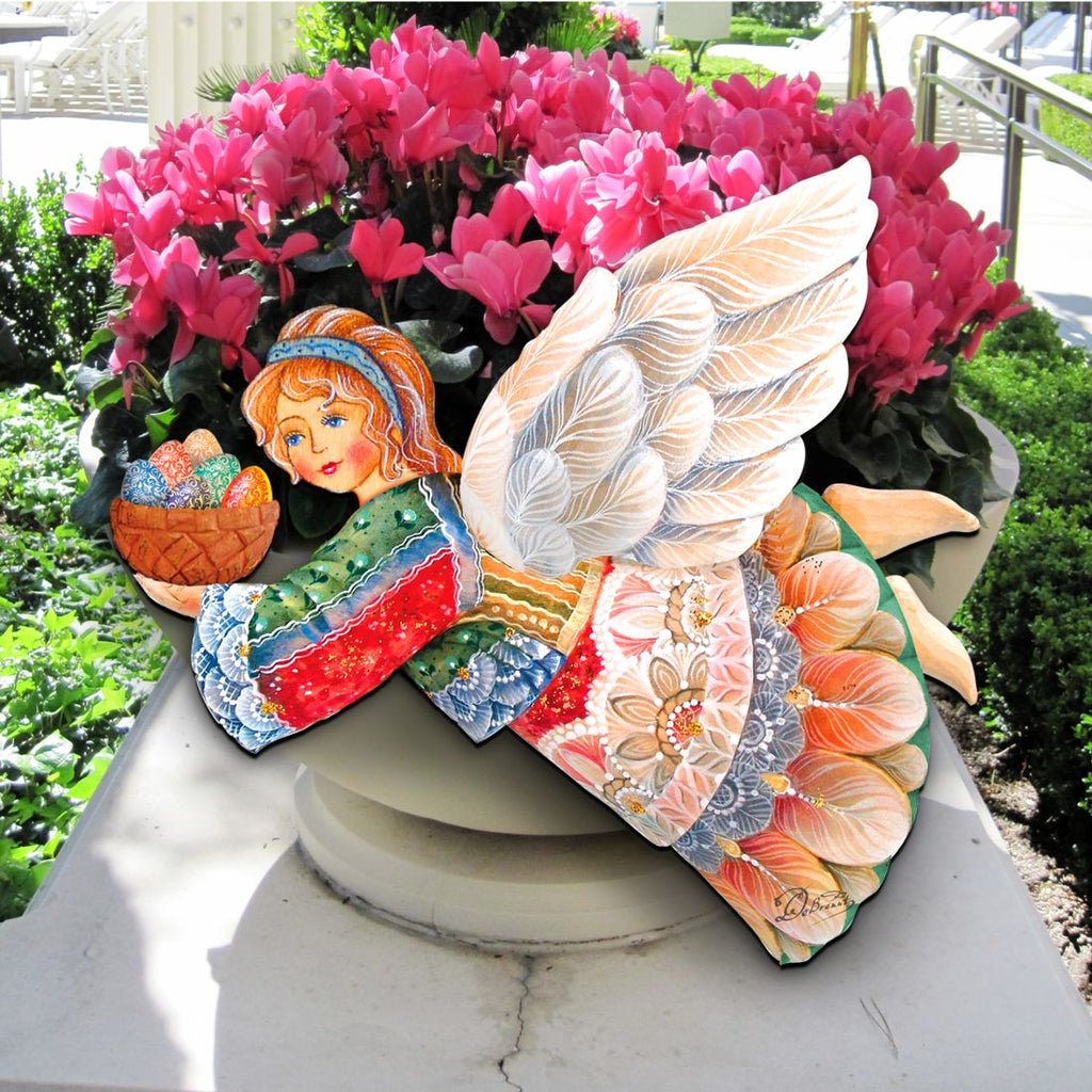 Flying Easter Angel Easter Door Decor by G. DeBrekht - Easter Spring Decor - 8154154H