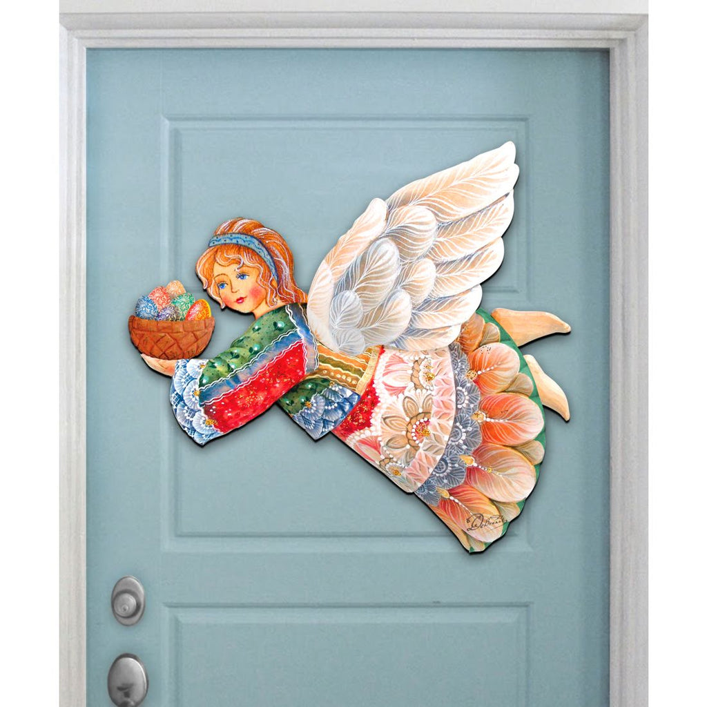 Flying Easter Angel Easter Door Decor by G. DeBrekht - Easter Spring Decor - 8154154H