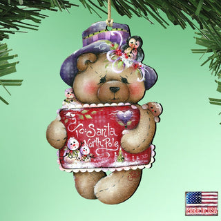 To Santa with Love Wooden Ornaments by Jamie Mills-Price - Christmas Decor - 8457510