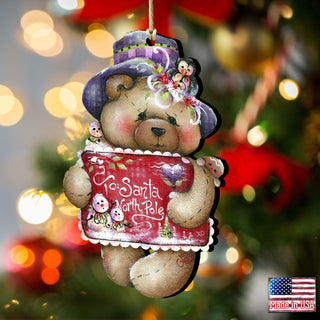 To Santa with Love Wooden Ornaments by Jamie Mills-Price - Christmas Decor - 8457510