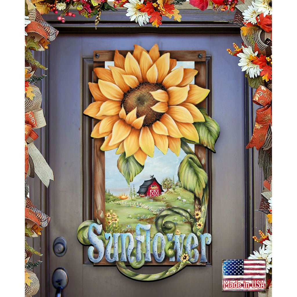 Sunflower Farms Halloween Door Decor by Jamie Mills-Price - Thanksgiving Halloween Decor - 8457701H