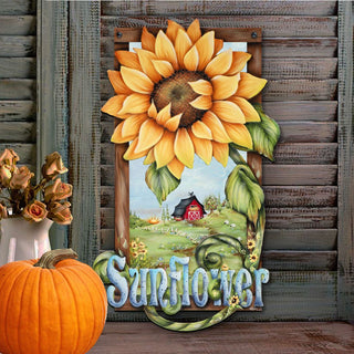 Sunflower Farms Halloween Door Decor by Jamie Mills-Price - Thanksgiving Halloween Decor - 8457701H