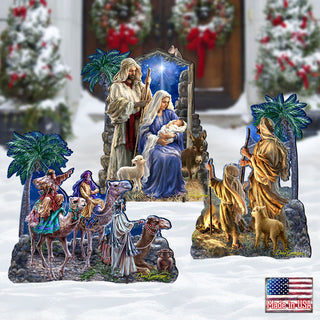 Miracle Outdoor Nativity Set by D. Gelsinger - Nativity Holiday Décor - 8461041F-S3-1201