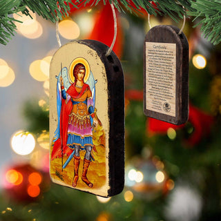 Saint Michael the Angel Religious Christian Sacred Icon Ornament - Inspirational Icon Décor - 87022