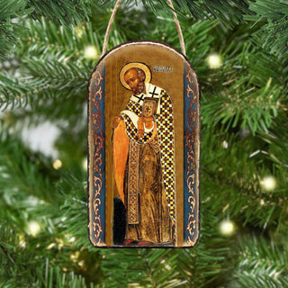 Saint Nick Religious Christian Sacred Icon Ornament - Inspirational Icon Décor - 87033