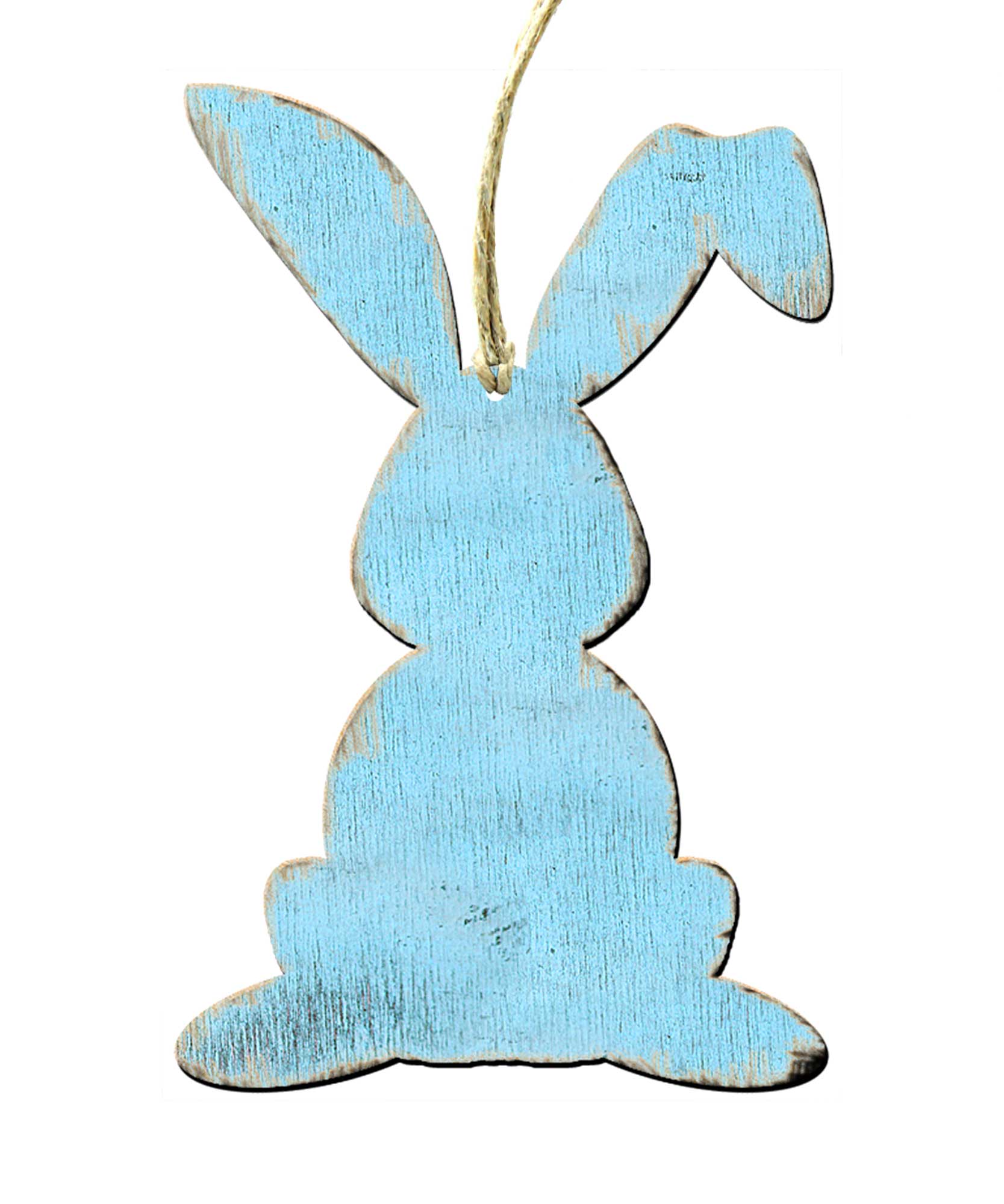 Bunny Wooden Rustic Ornaments Set of 3 99134-3