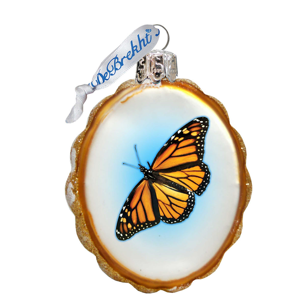 Butterfly Mercury Glass Ornament by G. DeBrekht - Coastal Holiday Décor - 776283