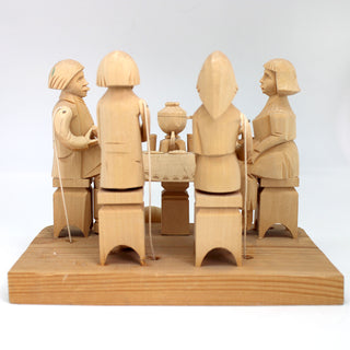 One-of-a-Kind It's a Tea Time Wood Carved Animated Spinning Toy 8