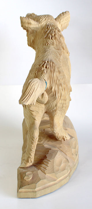 One-of-a-Kind Boar Wood Carved Figurine 13