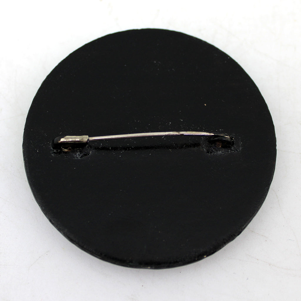 Handpainted Lacquered Miniature Jewelry Brooch Pin by G.DeBrekht Unique Handmade Gift Collectible and Home Decoration