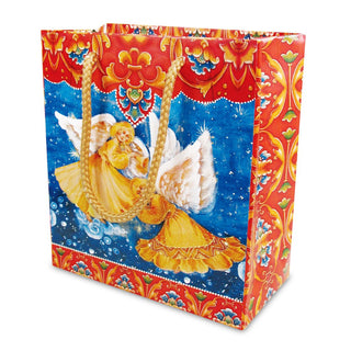 Guardian Angels Gift Bags Set Made in the USA, with unique designs from world-renowned artists. Quality paper can hold up to 6lb of weight, and handles are created from sturdy braided multi-layer strings. P050101-21