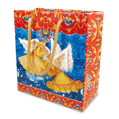 Guardian Angels Gift Bags Set Made in the USA, with unique designs from world-renowned artists. Quality paper can hold up to 6lb of weight, and handles are created from sturdy braided multi-layer strings. P050101-21