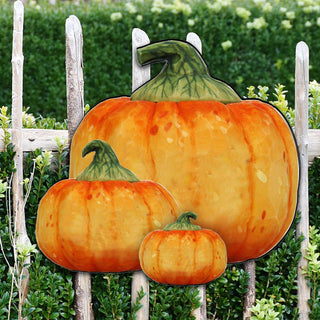 Stacking Pumpkins Halloween Door Decor by G. DeBrekht - Thanksgiving Halloween Decor - 8158414-2H