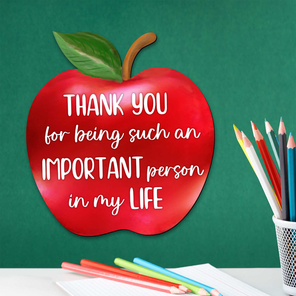 Unique gift for teacher - Back to School Gift - Teacher apple sign - End of year gift - Teacher appreciation - 8457611