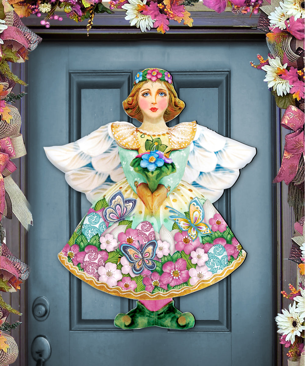 Spring Angel Easter Door Decor by G. DeBrekht - Easter Spring Decor - 8157616H