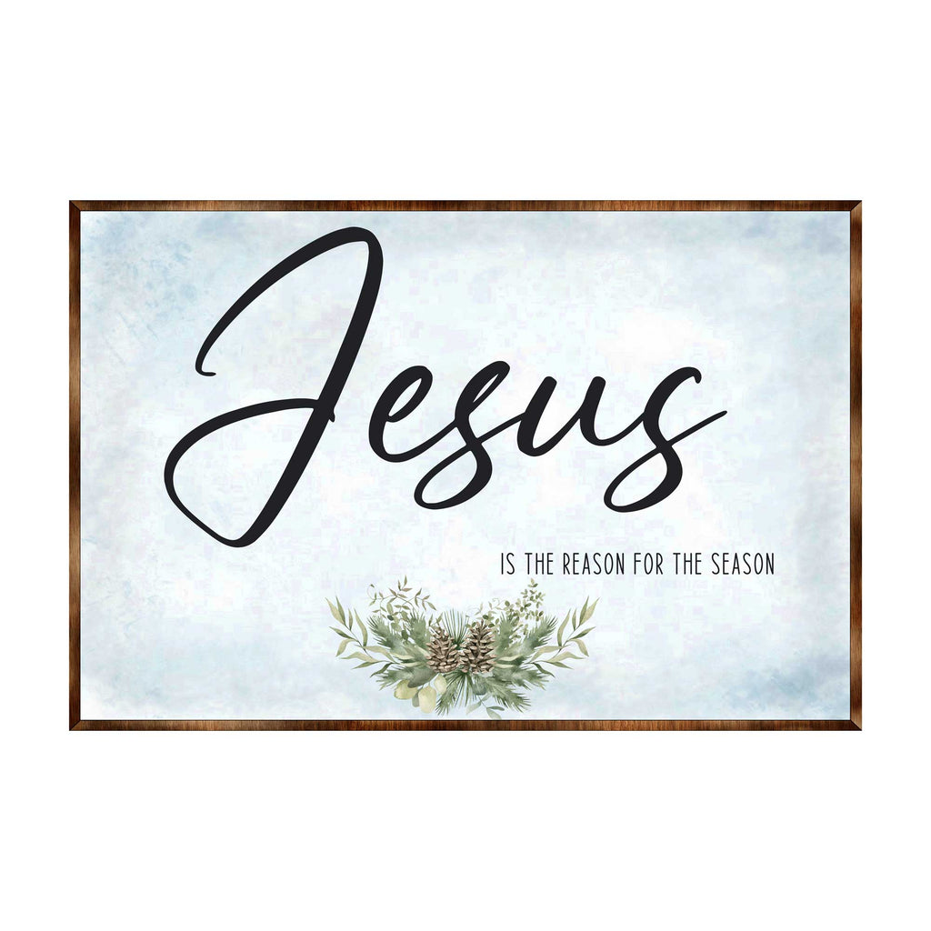 Jesus Sign - Wooden Religious Wall Art - Christian Sign - Modern farmhouse sign - Mantel decoration - Bible Sign - Dining Room Sign - Contemporary wall art - 310351