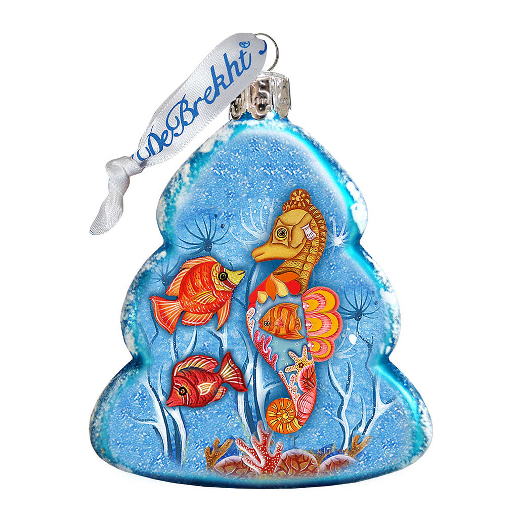 Tree Fish Mercury Glass Ornament by G. DeBrekht - Coastal Holiday Décor - 776275