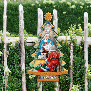 Adoration Nativity Tree Nativity Door Decor by G. Debrekht - Nativity Holiday Decor - 8128833H