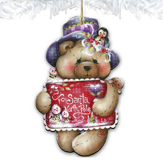 To Santa with Love Wooden Ornaments by Jamie Mills-Price - Christmas Decor - 8457510
