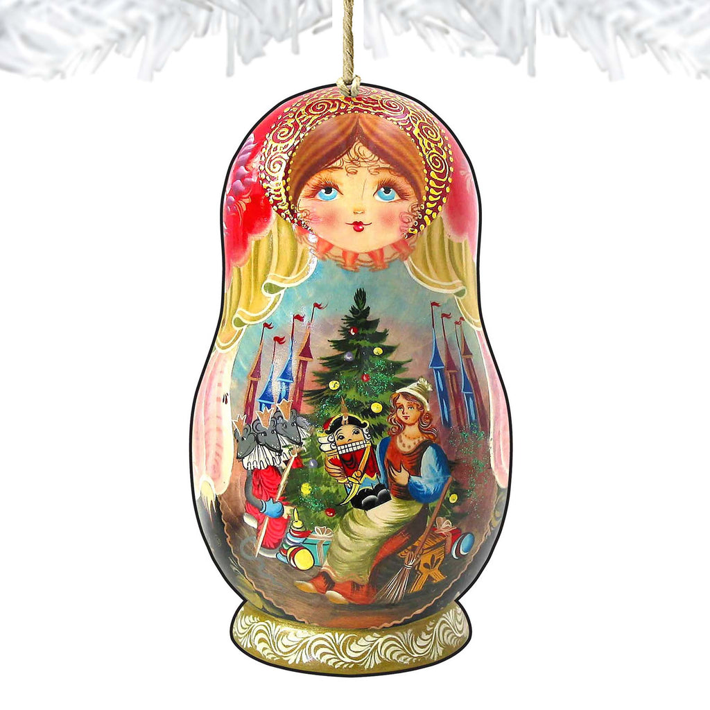 Nutcracker Story Matreshka Wooden Ornaments by G. DeBrekht - Christmas Decor - 8115762