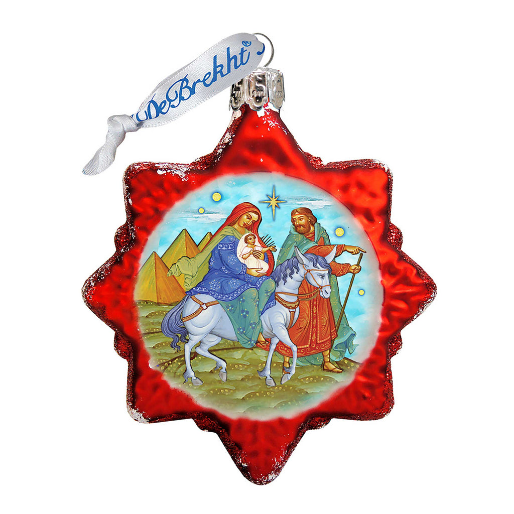 Nativity Mercury Glass Ornament by G. DeBrekht - Nativity Holiday Décor - 772021