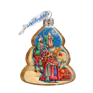 Three Kings Mercury Glass Ornament by G. DeBrekht - Nativity Holiday Décor - 772073