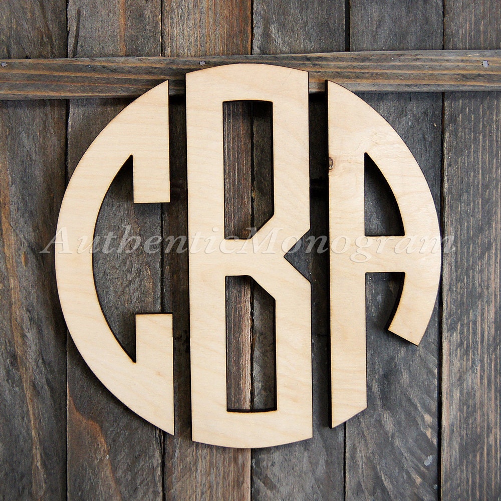 Wooden Initial/ Letter Door/wall Hanger Wood 