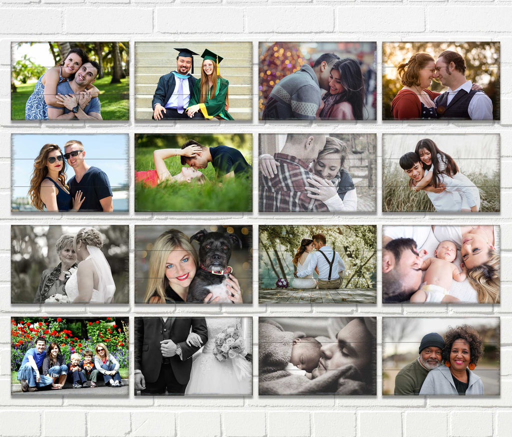 Personalized Gift Rectangle Photo - Custom Portrait on Wood