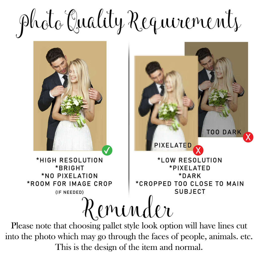 Personalized Gift Rectangle Photo - Custom Portrait on Wood