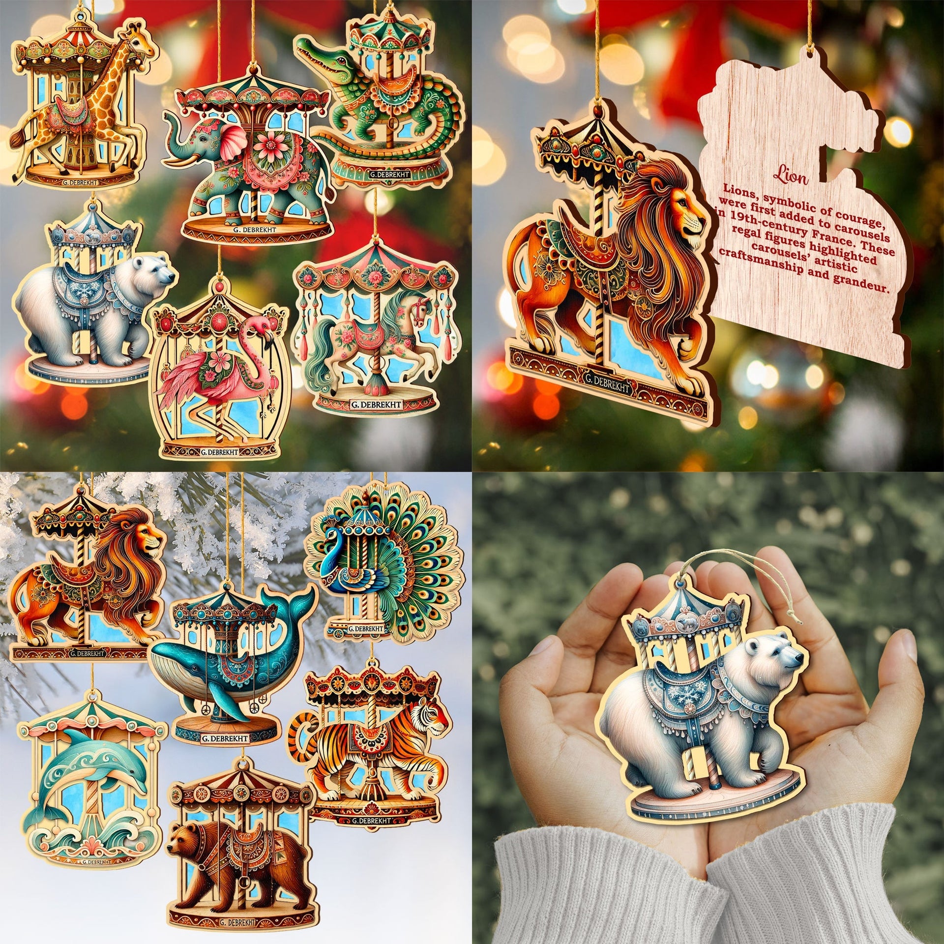 Celebrate the Season with Christmas Carousel Ornaments
