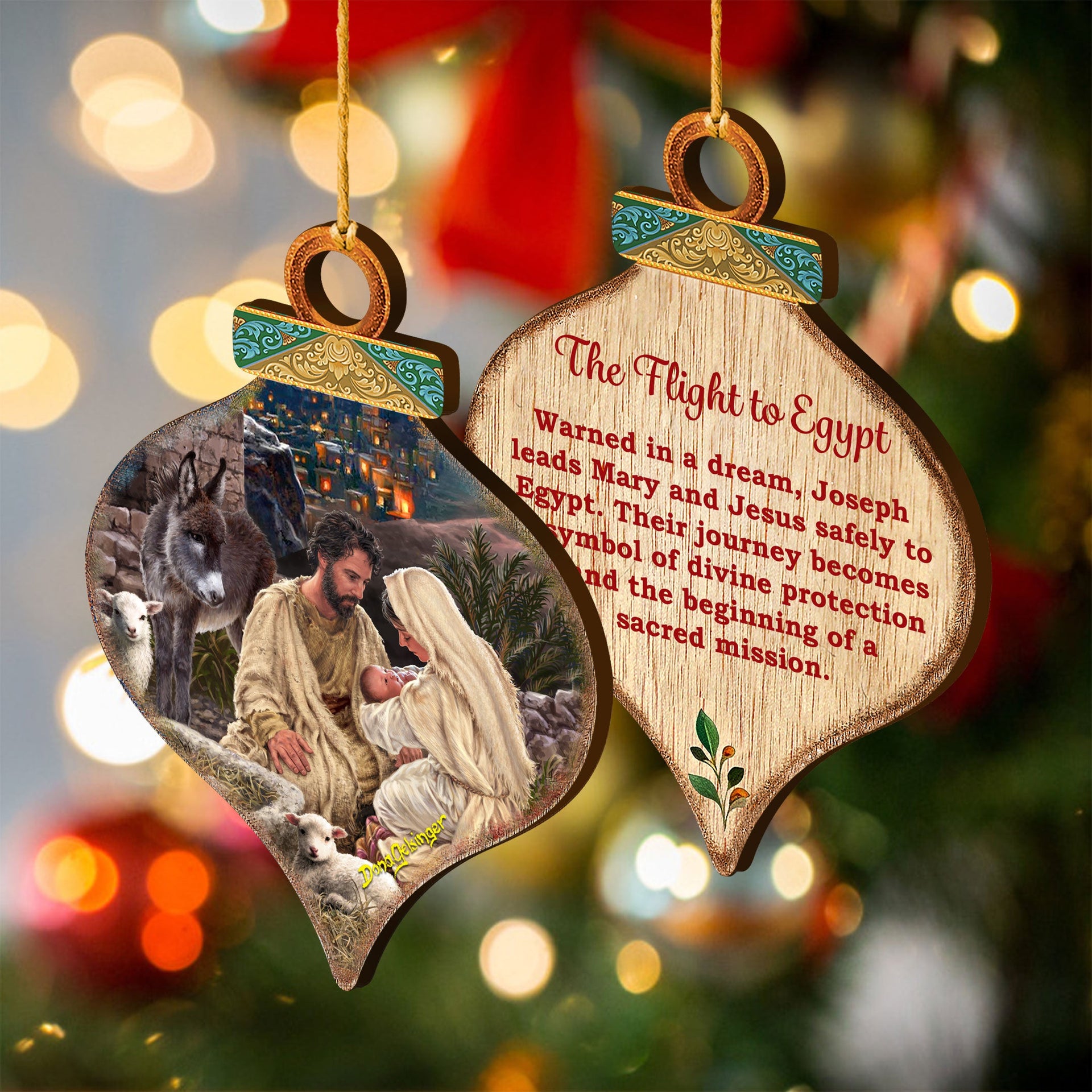 Bring warmth and joy to your home with our new Christmas Night Ornament Set by Dona Gelsinger