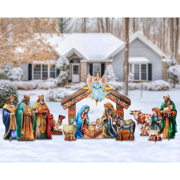 Bring the Spirit of Christmas to Your Church with a Handcrafted Life-Size Outdoor Nativity Scene